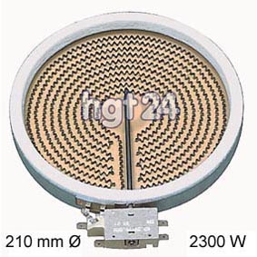 Strahlheizkrper Hilight 210 mm , 2300 Watt 230 Volt