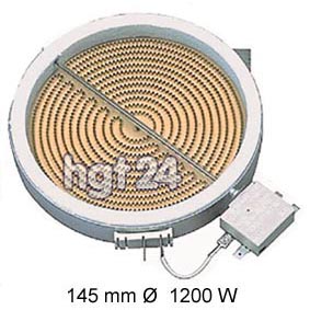 Strahlheizkrper Hilight 145 mm , 1200 Watt 230 Volt