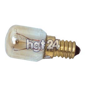 Glhlampe MW E14 15 Watt 230 Volt (Garraumlampe)